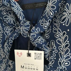 NWT Navy Floral Midi Dress